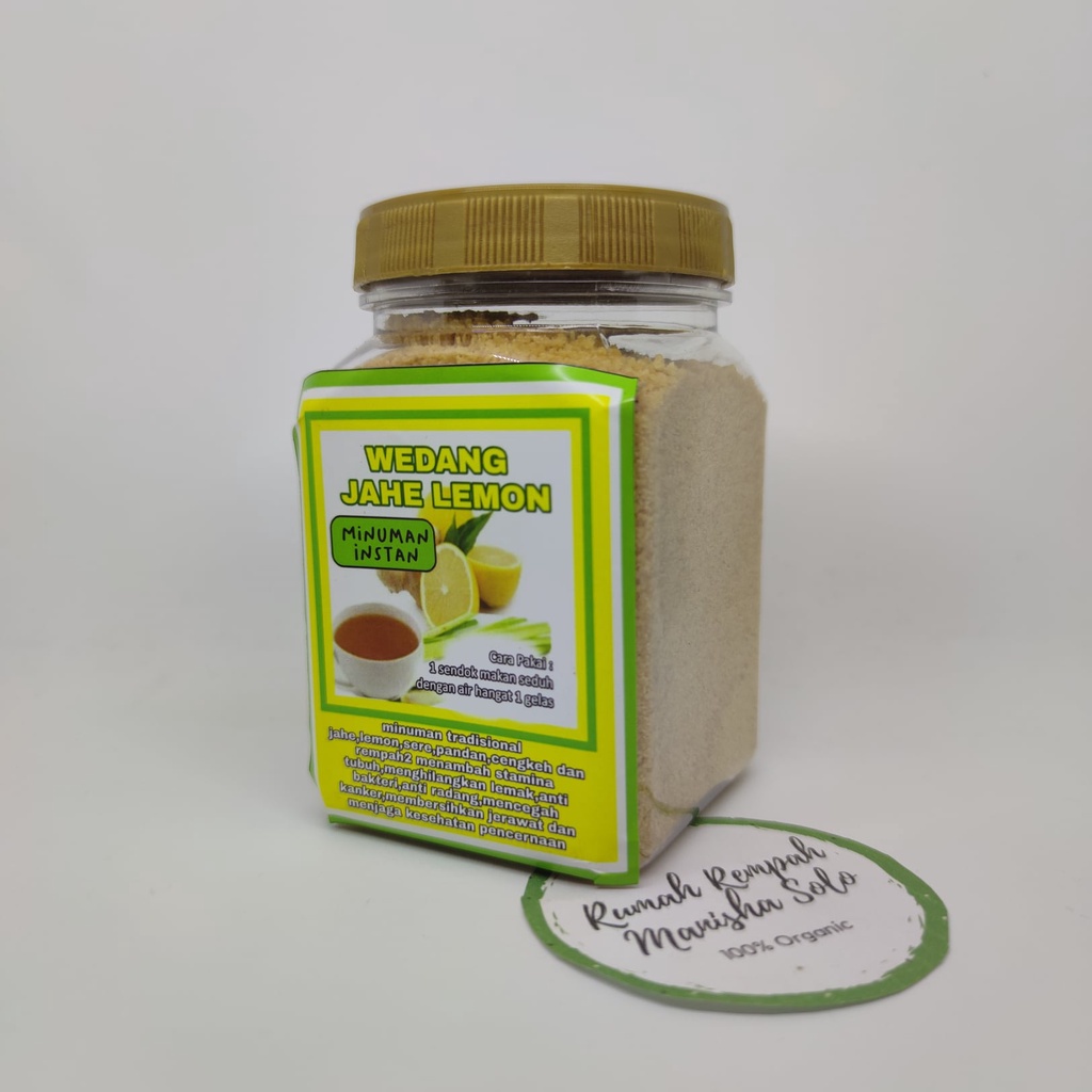 Toples Wedang Instan Lemon Jahe JSR Jurus Sehat (Jeruk Nipis Jahe Sere Kunyit) 250gram