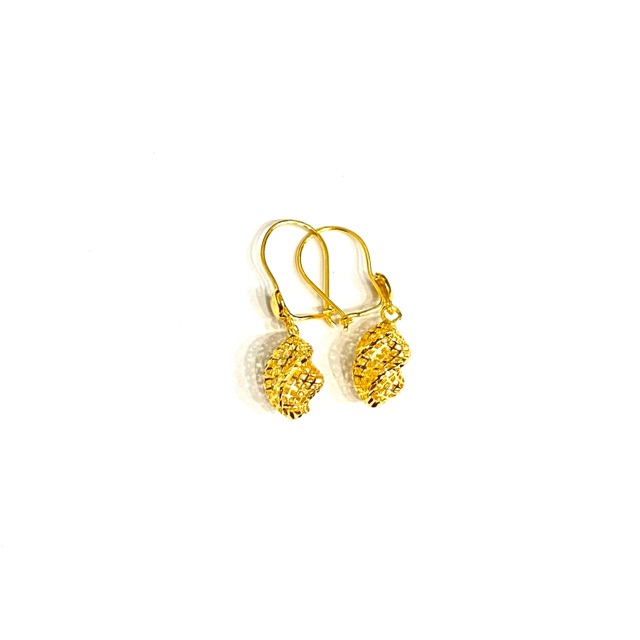 Anting Variasi Gantung Plintir Anting Emas Asli Kadar 700