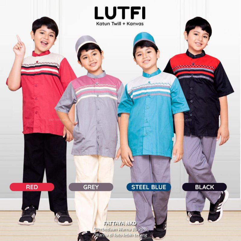 Fattaya Koko Lutfi - Koko Anak - Baju Anak - Fattaya Terbaru - Gratis Ongkir