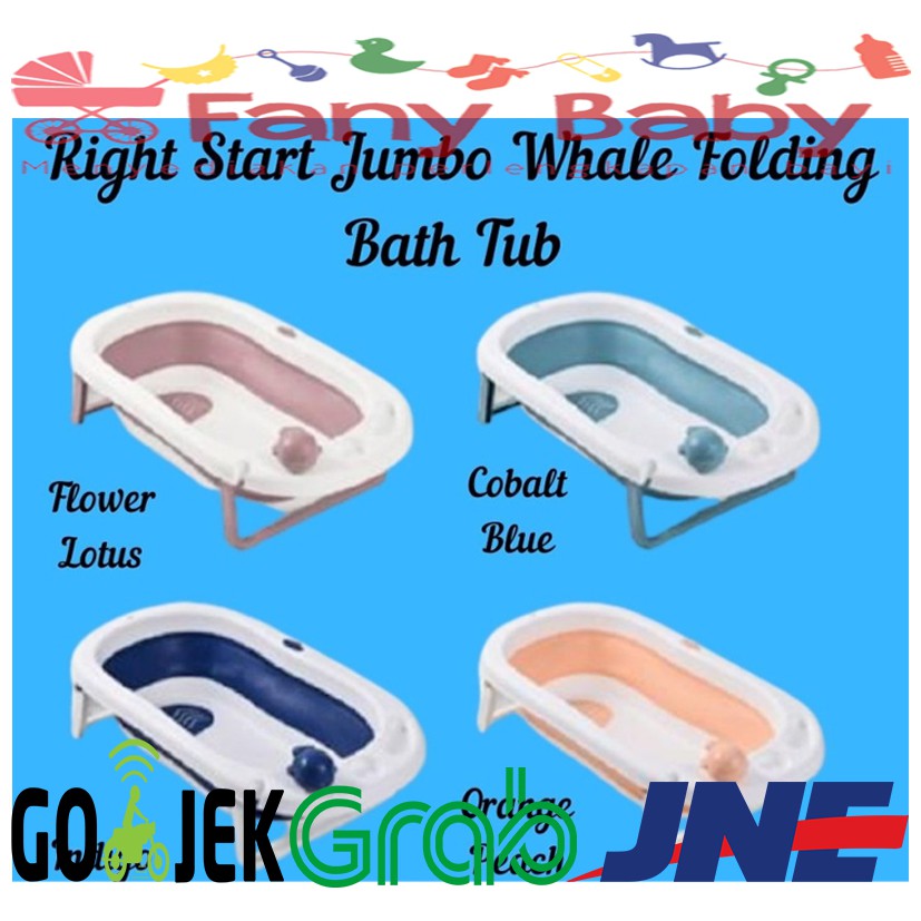 RIGHT START JUMBO WHALE FOLDING BATH TUB