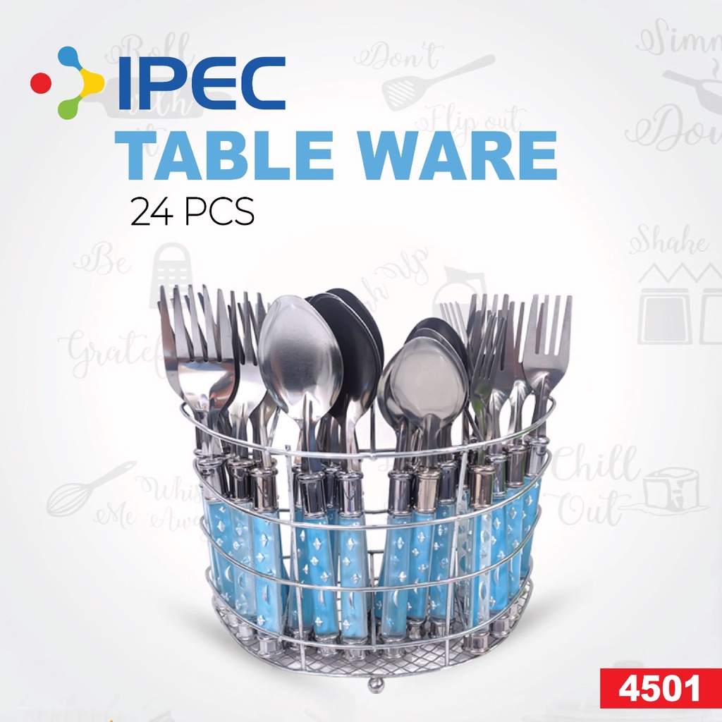 Sendok Garpu Set 24pcs / Sendok Set Table Ware 24pcs / Sendok Garpu makan set 4501/8502