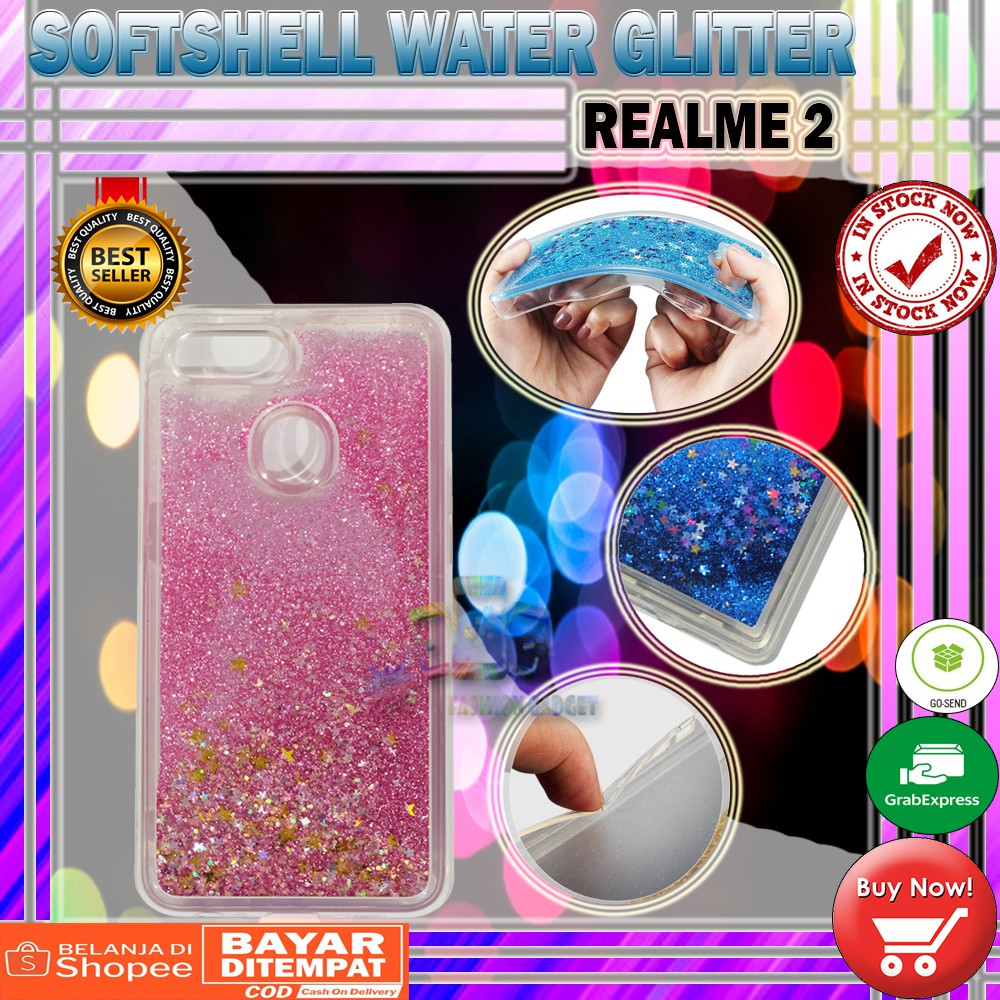 Silikon XIAOMI MI A2 / MI 6X / REDMI 4X / OPPO F9  Water Glitter Aquarium Casing KESING KASING SOFT CASE