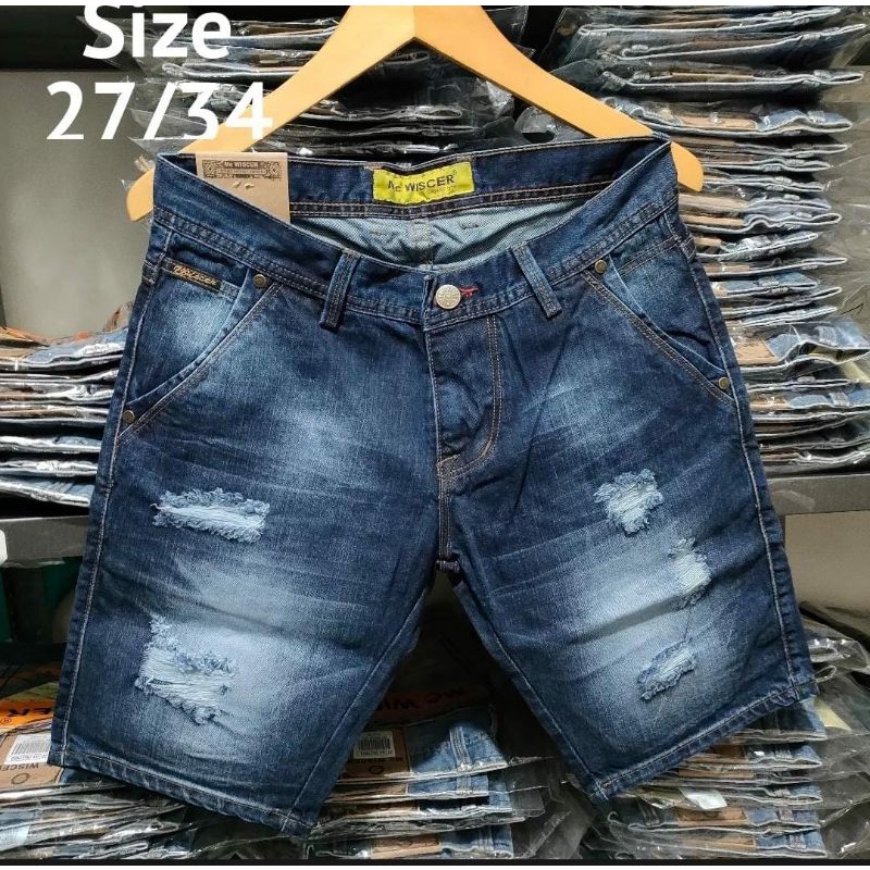 CELANA PENDEK PRIA JIN REPPEAT SOBEK PREMIUM BEST SELLER SAKU MIRING