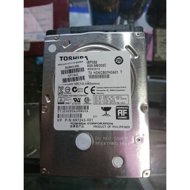 Hardisk Laptop Seken Toshiba 320GB Murah garansi