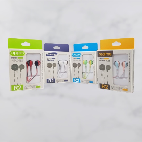 Headset Handsfree Branded Macaron / Macaron Mate Color Hifi / Headset Branded R2 Macaron Headset Stereo Bass [ss]