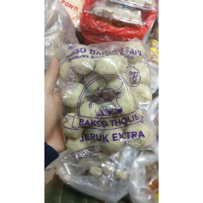 

Bakso tholib jeruk extra isi 25