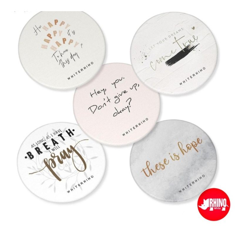 TATAKAN GELAS DIATOMITE / DIATOMITE MUD COASTER / DRINK COASTER / TATAKAN GELAS /DIATOMITE COASTER