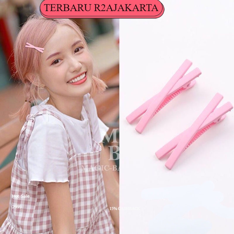 TERBARU COD Jepit Rambut Klip Wanita Fashion Korea Matte Warna Warni Jepitan Lucu Hairpin KCR44 R2a