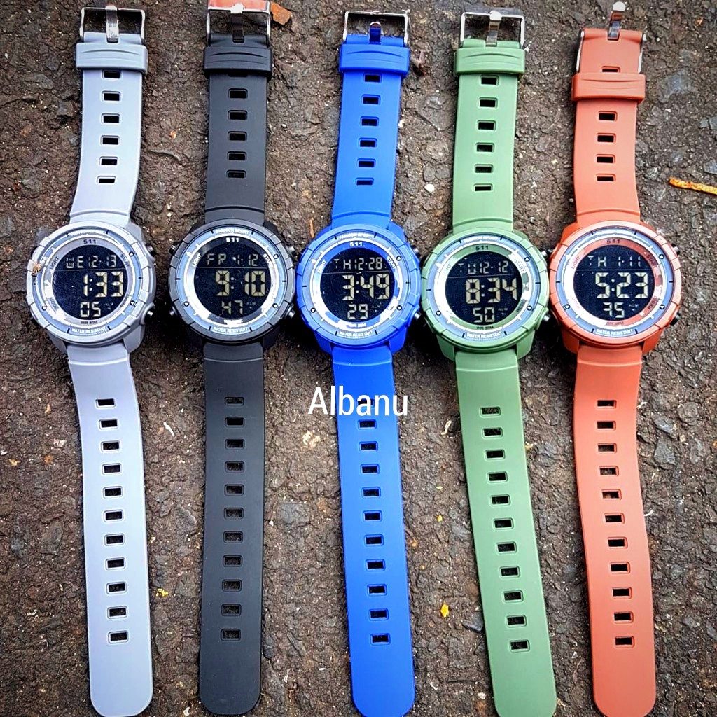 JAM TANGAN PRIA SPORT DIGITAL 511 / JAM TANGAN WANITA SPORT DIGITAL WATERRESISTN