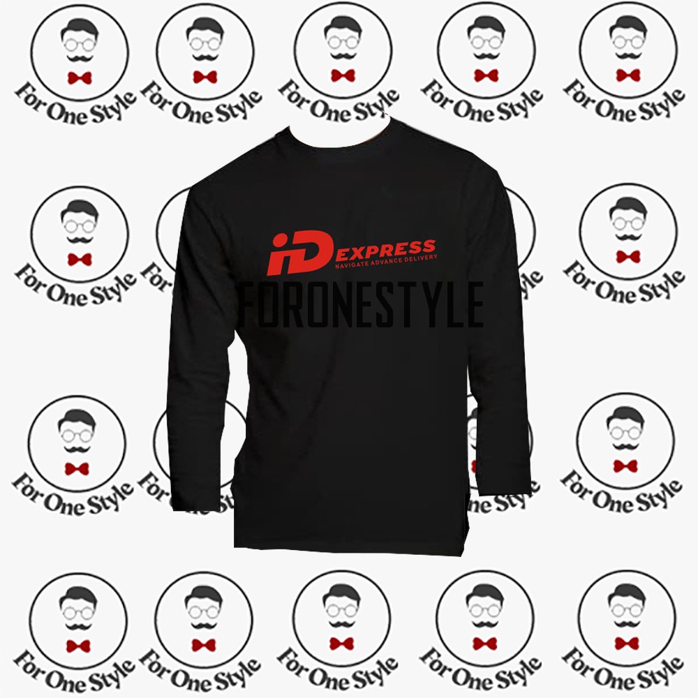 Kaos PANJANG ID Express Kaos Perusahaan - TSHIRT BAJU PANJANG KURIR ID EXPRESS  - KAOS ID EXPRESS