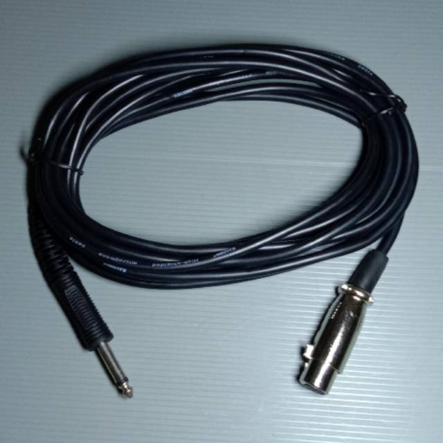 Kabel mic / kabel microphone jack besar akai 5 mtr   / 10 mtr Kwalitas Bagus