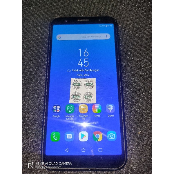 Mesin asus Zenfone live L1 Normal