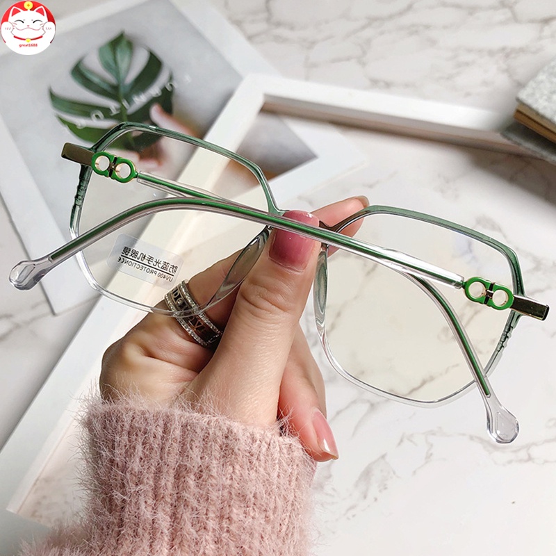 Blue Light Blocking Glasses Anti Eye Strain Fashion Metal Frame Glasses For Reading Play Computer