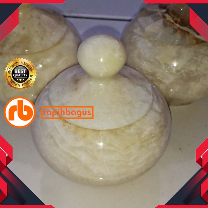 guci mini marmer souvenir hiasan dekorasi tempat perhiasan aksesoris kalung anting gelang unik batu 