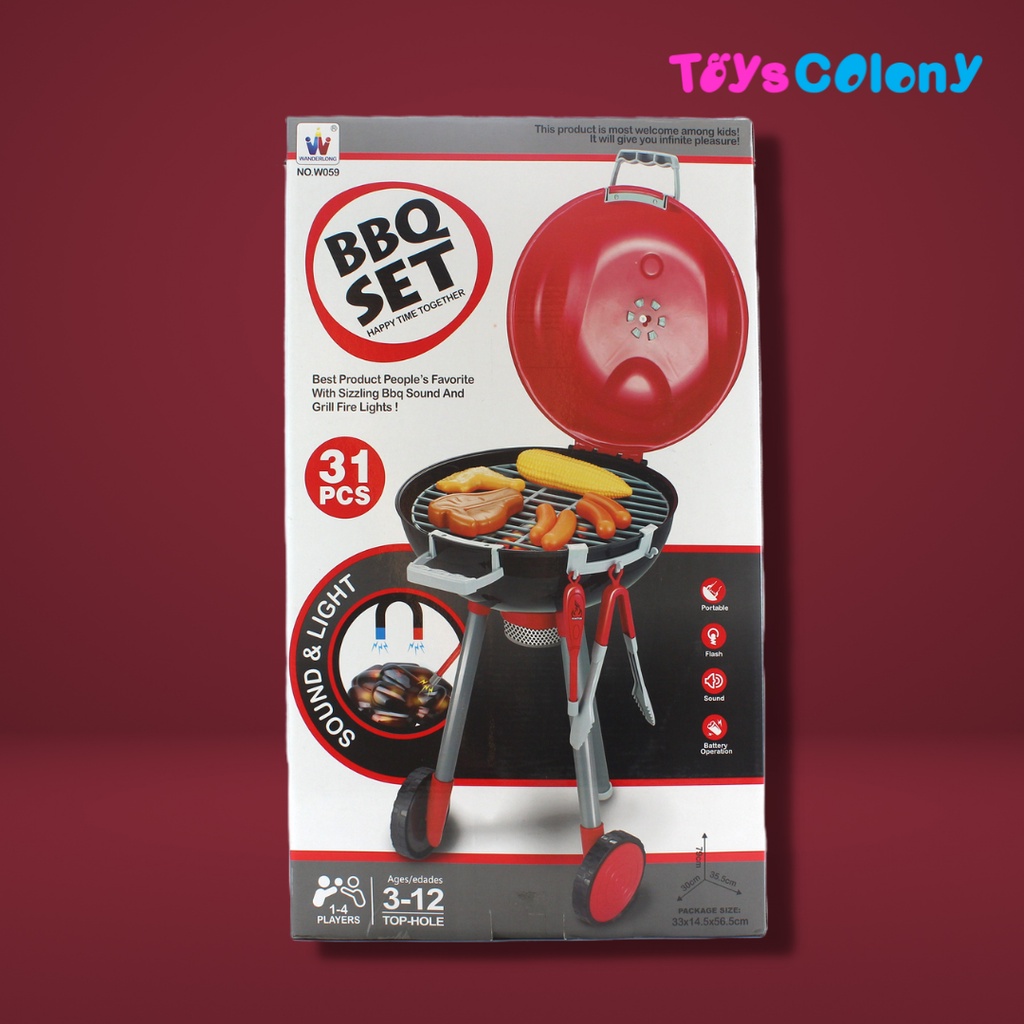 BBQ Tools Mainan Anak /BBQ Set/Alat BBQ/W059