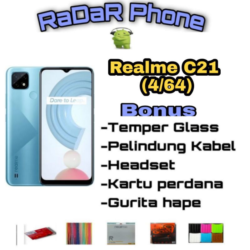 Realme C21 (4/64) Garansi Resmi Realme Indonesia
