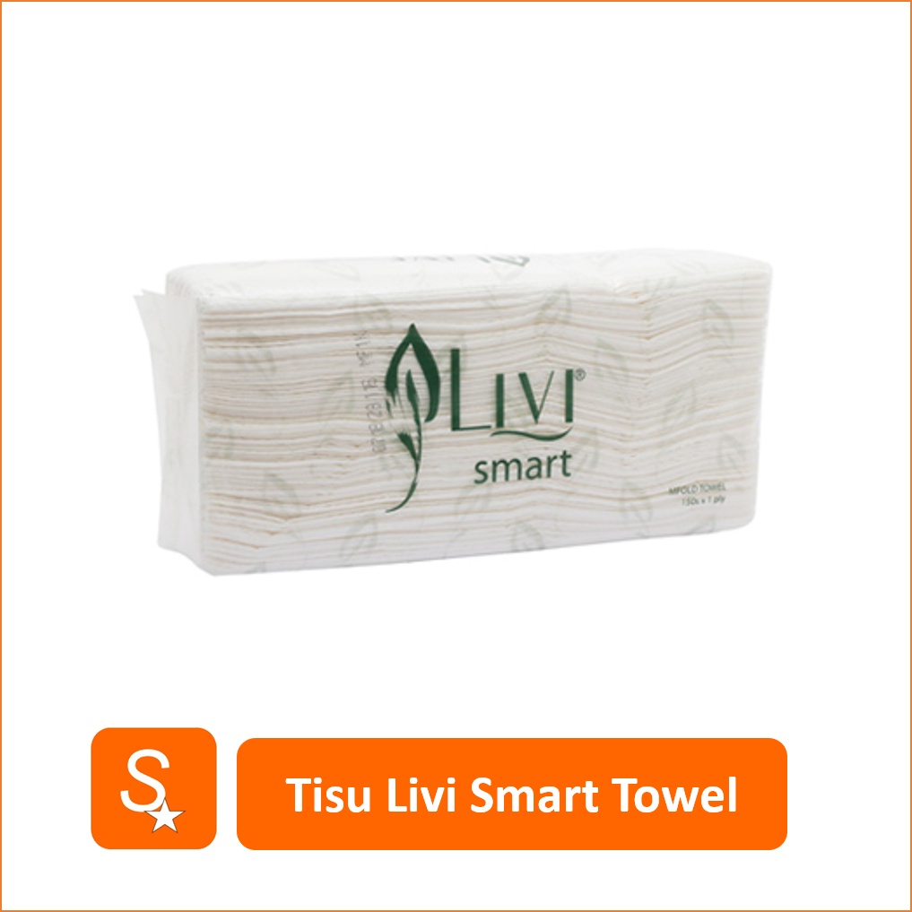 Tissue Livi Smart Multifold Towel Tisu Wastafel Tisu Minyak