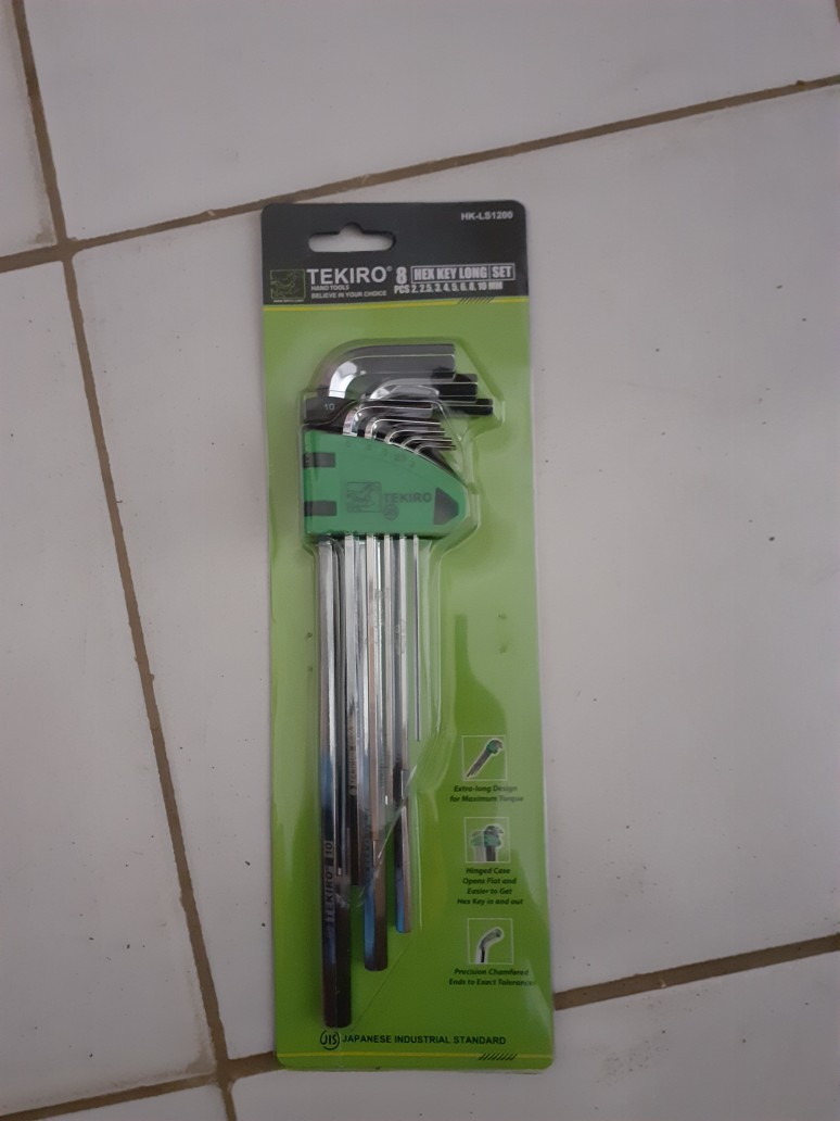 Kunci L Set Panjang Tekiro 8 Pcs