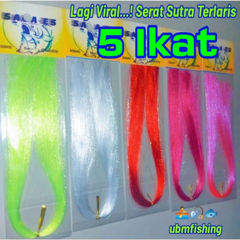5ikat Serat / Bulu Sutra | Umpan Sutra | Umpan Sabiki | Umpan Kotrekan | Bulu Mutiara