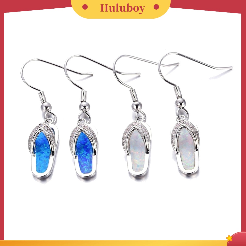 Hu Hu Hu Hu Hu Alat Bantu Pasang Kacamata♡ Anting Kait Gantung Wanita Desain Sandal Jepit Hias Berlian Imitasi Untuk Musim Panaspantaihadiah