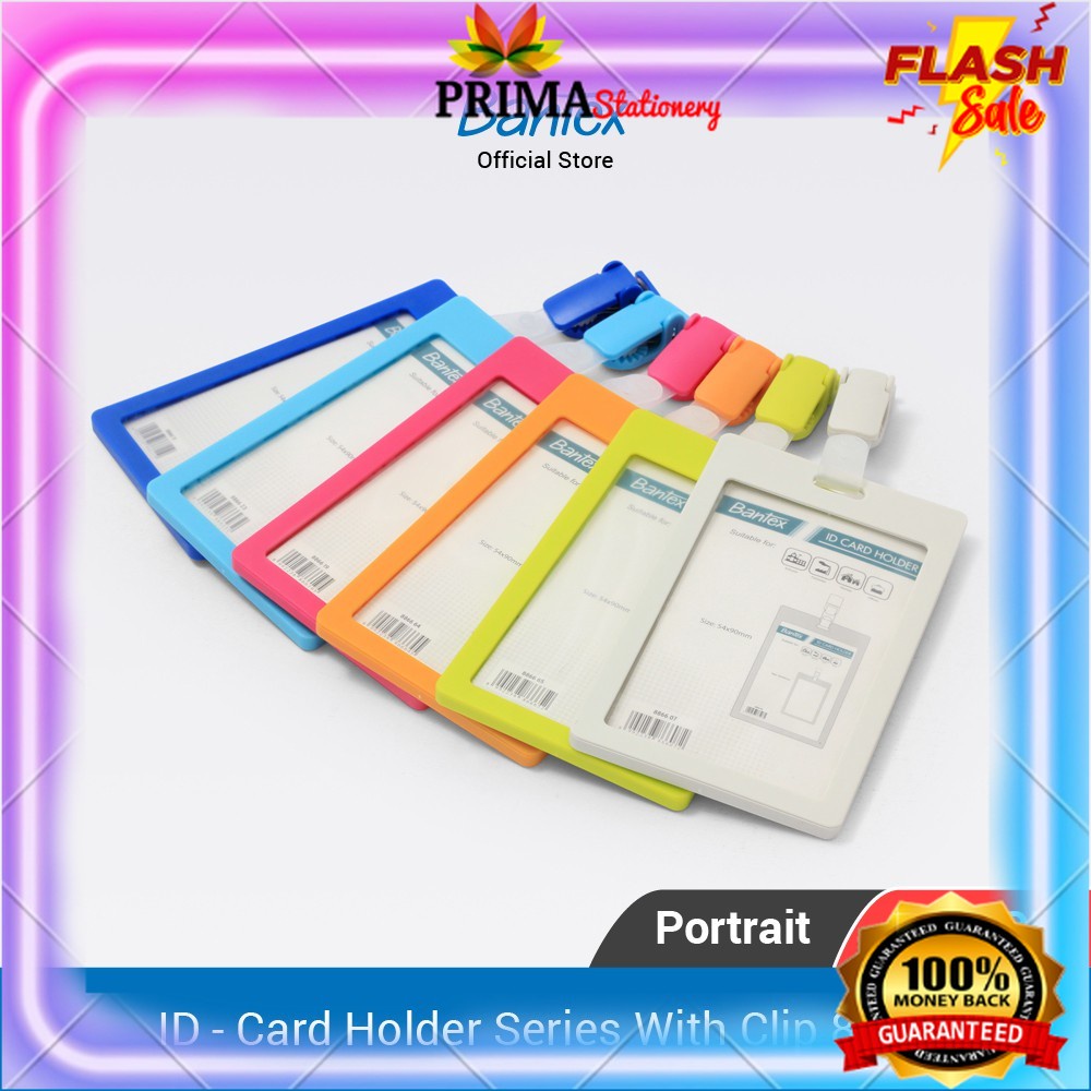 

Bantex ID Card Holder Series With Clip Portrait