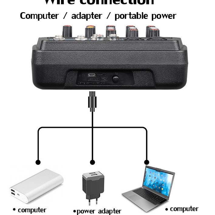 Banyak Dipakai.. Mixer Audio YAMAHA M 4 USB/Electro Bluetooth 4 Channel mendukung penyetelan mobil 12V