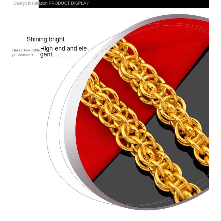 Kalung Emas Asli Kadar 375 Desain Naga Api Aksen Mutiara Ukuran 10m60cm113G Untuk Pria