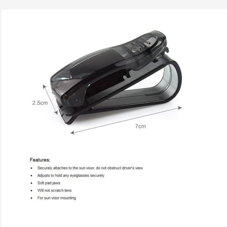 Penjepit Kacamata di sunvisor Mobil Clip Holder Glasses