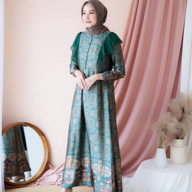 Khandra Dress Pine by Kienka || Kienka ID || Busui Friendly