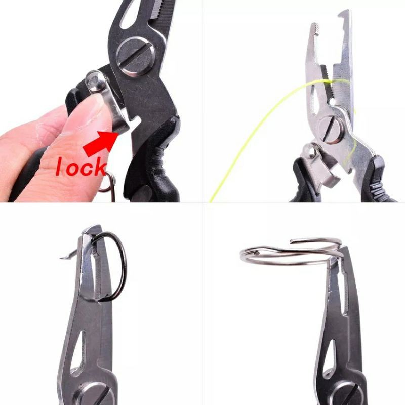 Tang Kail Pancing Fishing Plier Stainless steel Hook Remover Knifizer