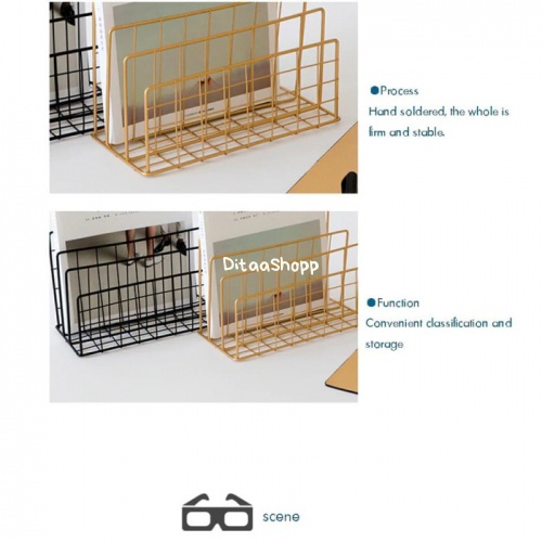 

Penyangga / Pembatas Buku Minimalis - Square Book Shelf - Putih 039