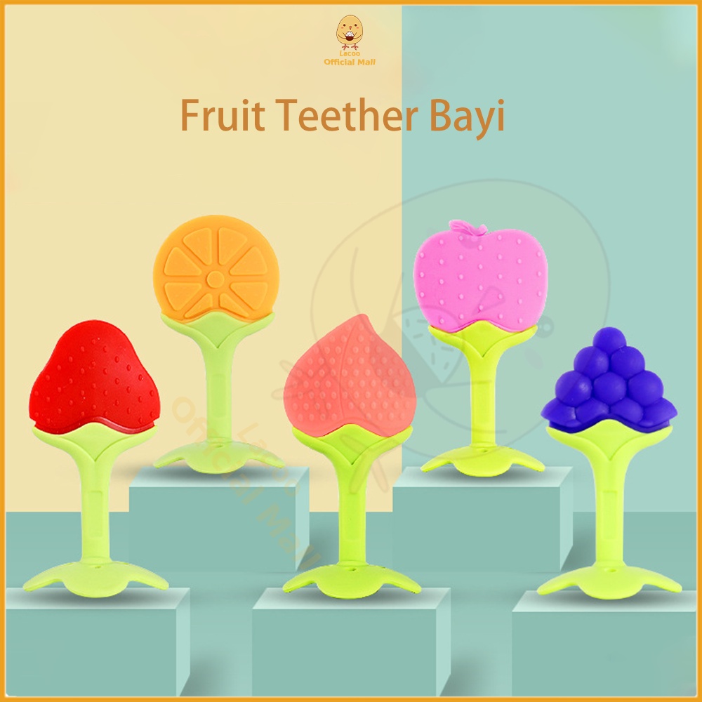 Teether bayi model buah Gigitan Bayi BPA FREE