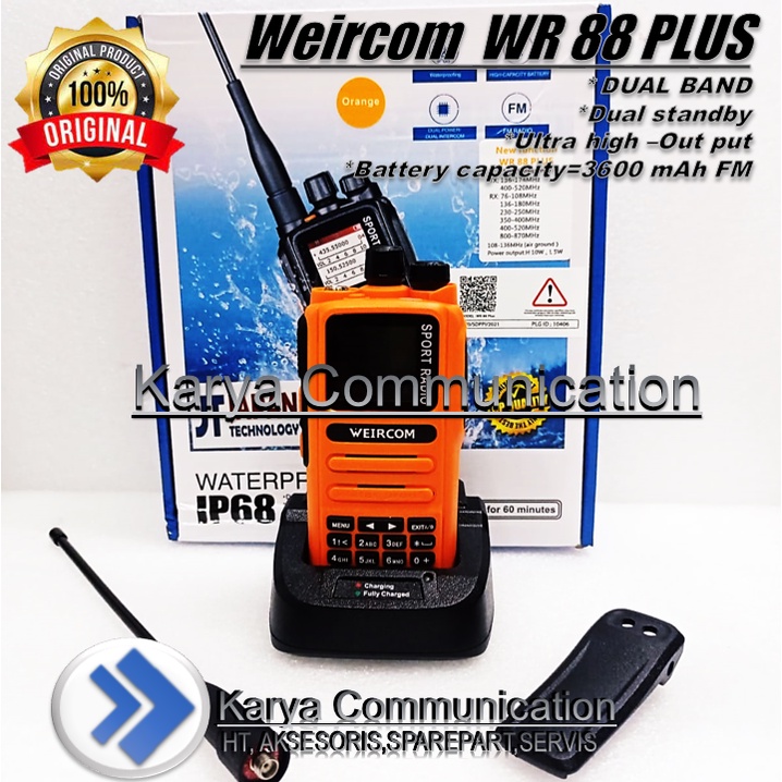 HT WERCOM WR 88 PLUS 7BAND ORANGE ORIGINAL WEIRCOM WATERPROOF