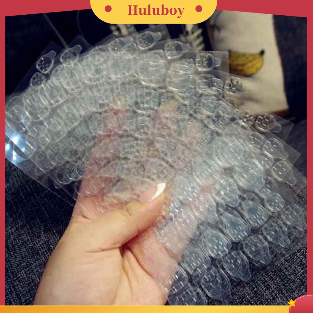 Huluboy Huluboy♡ Stiker Kuku Transparan Dua Sisi Untuk Dekorasi Nail Art