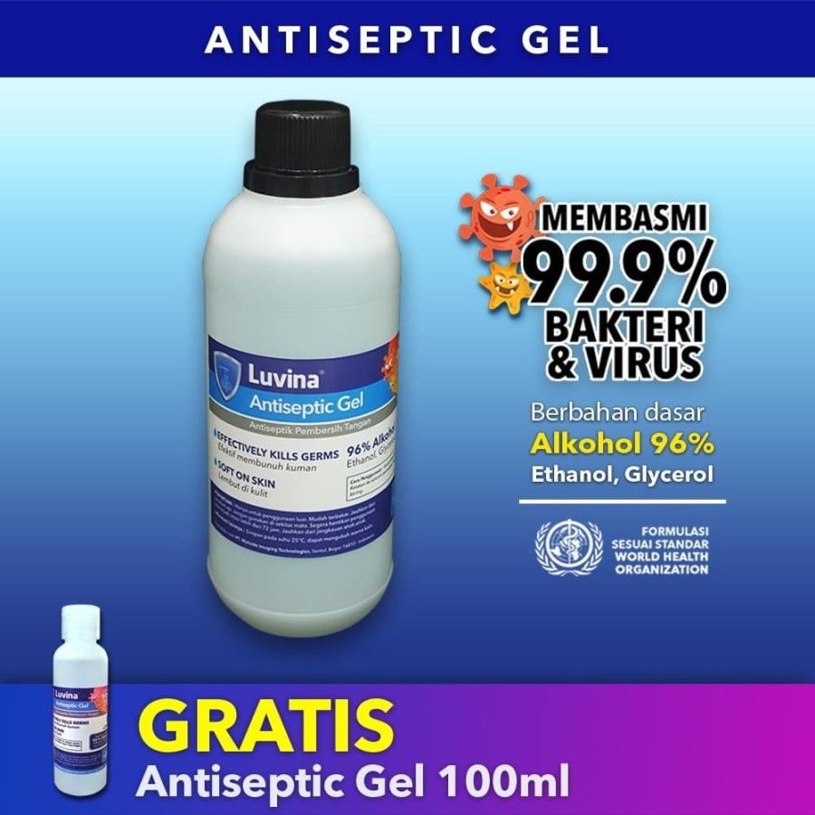 Hand Sanitizer Gel / Hand Antiseptic Gel ukuran 1 Liter