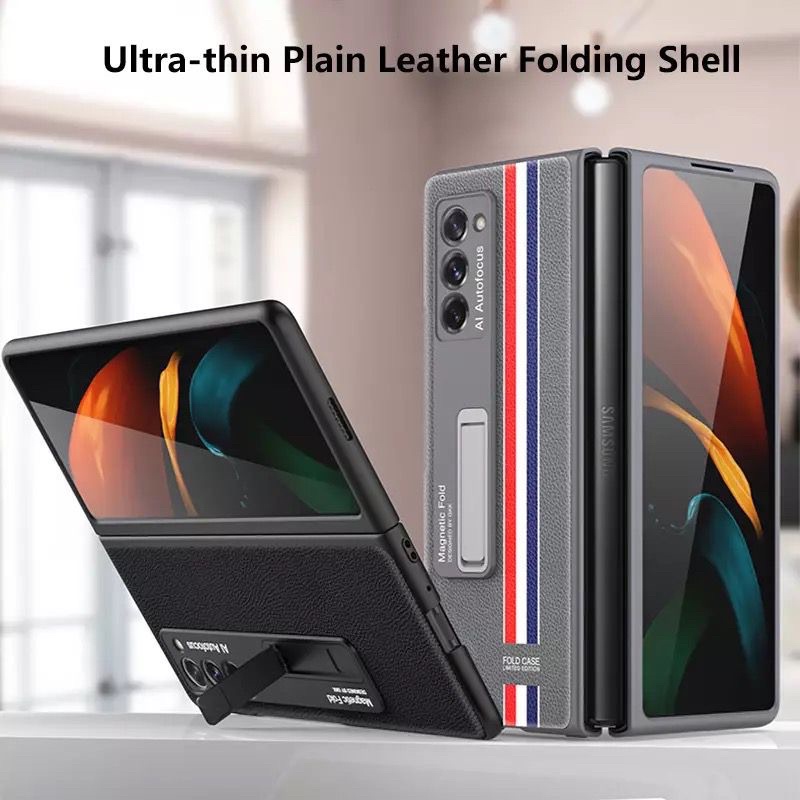 Case GKK Original Samsung Galaxy Z Fold 2 5G Magnetic Stand Leather Hardcase Samsung Z Fold 2 5G