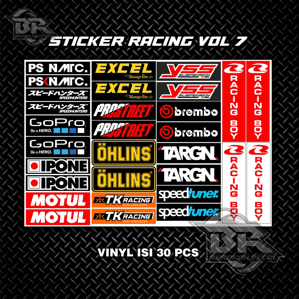 Sticker Racing Pack Stiker Motor