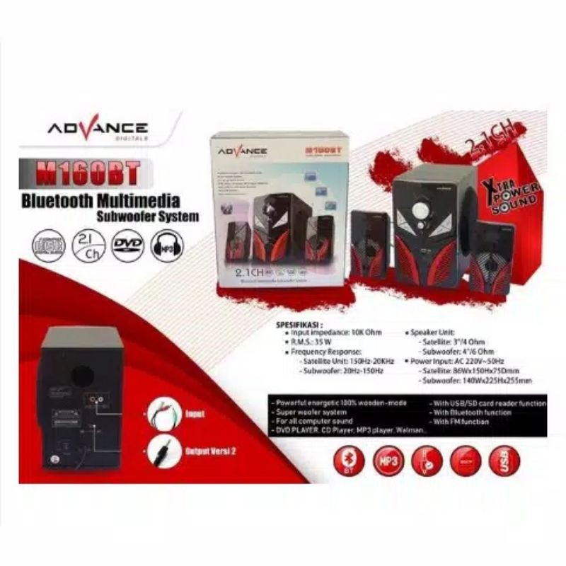 M160BT Advance Speaker Aktif M-160BT Bluetooth