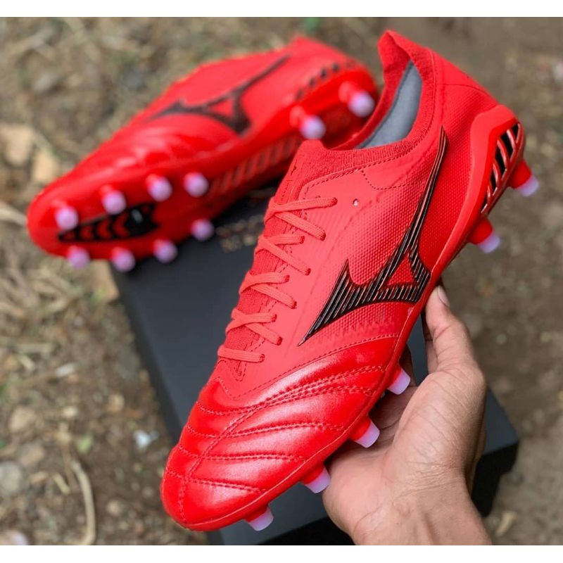 Sepatu Bola Mizuno Morelia Beta 3 Red Black FG