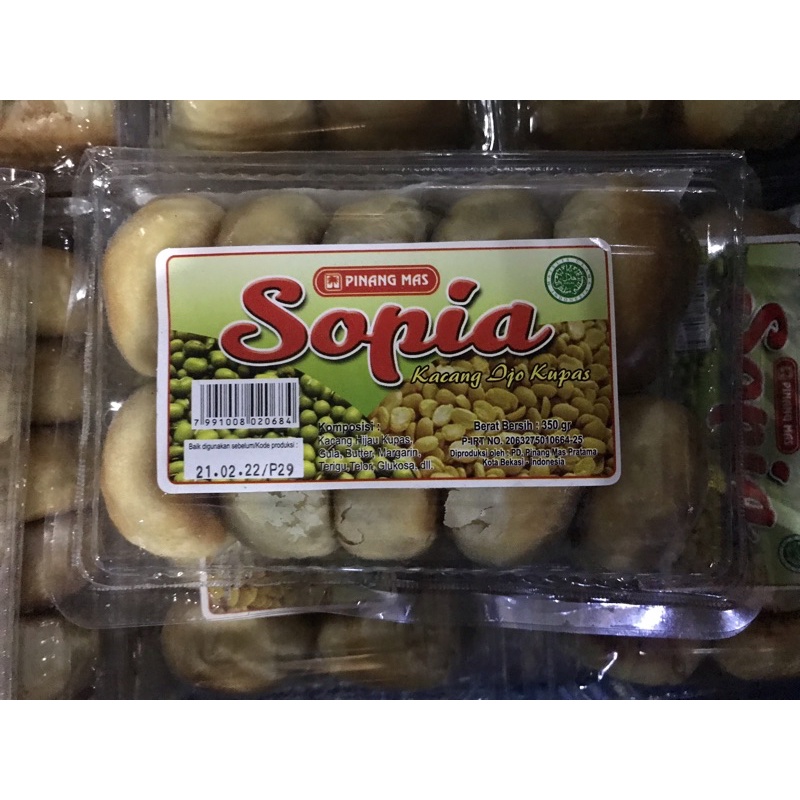 

Pinang mas Sopia / Pia kacang ijo Sopia