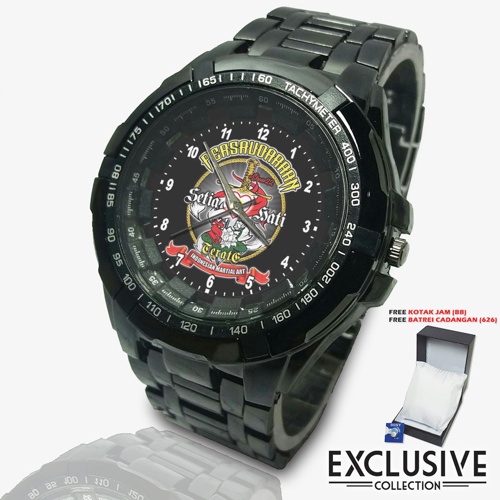 Jam Tangan  PSHT / PERSAUDARAAN SETIA HATI TERATE / MOTIF 9 Bagus