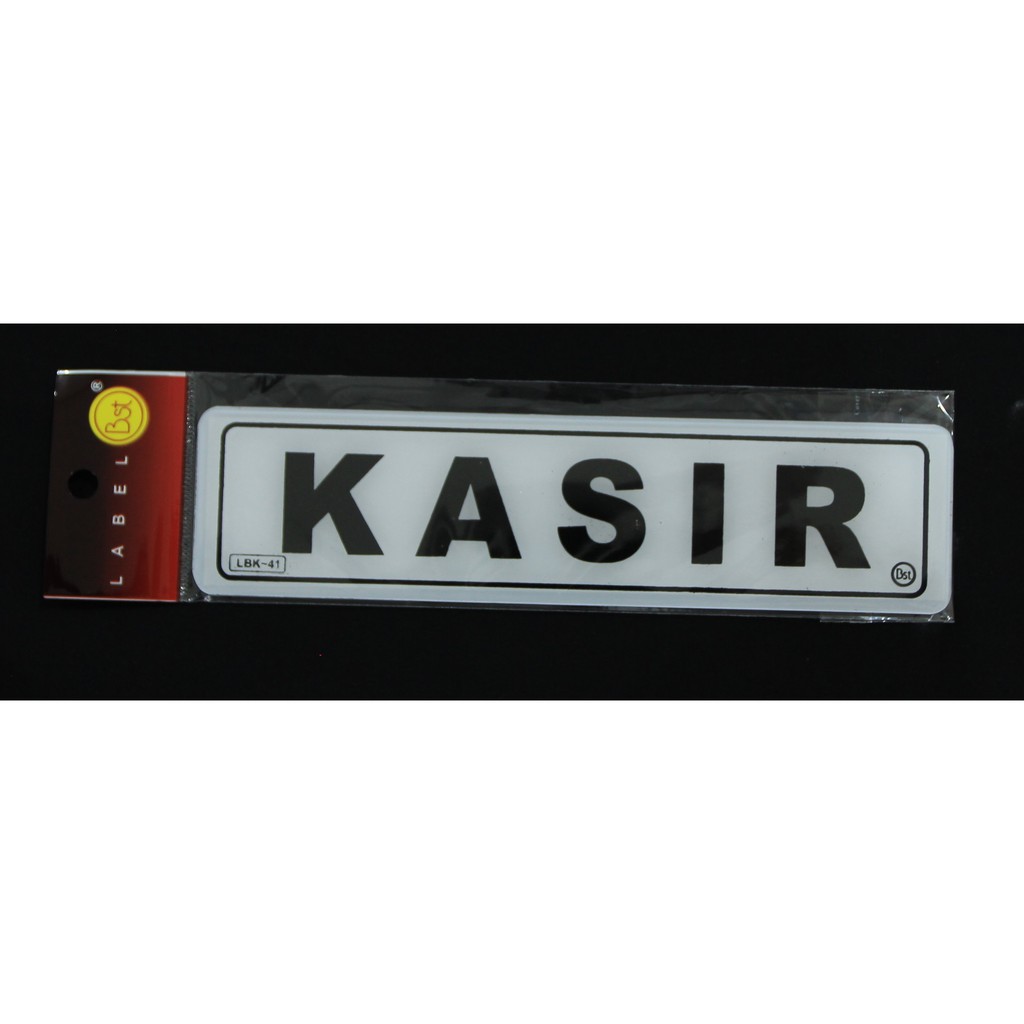 Label Akrilik Kasir
