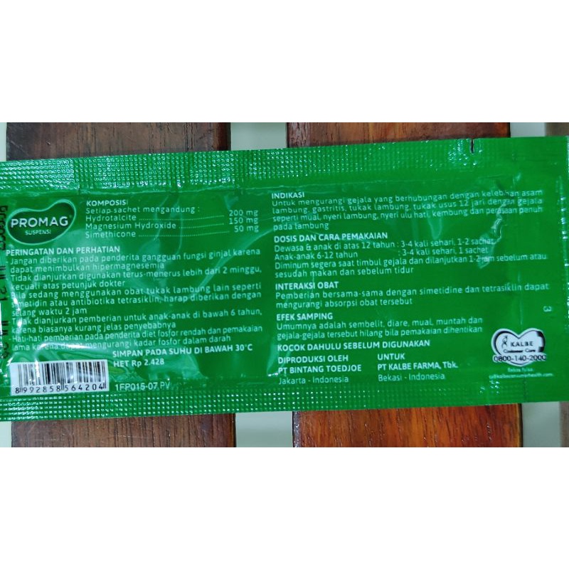 Promag Liquid Sachet / Obat Maag / Asam Lambung / Mual / Kembung