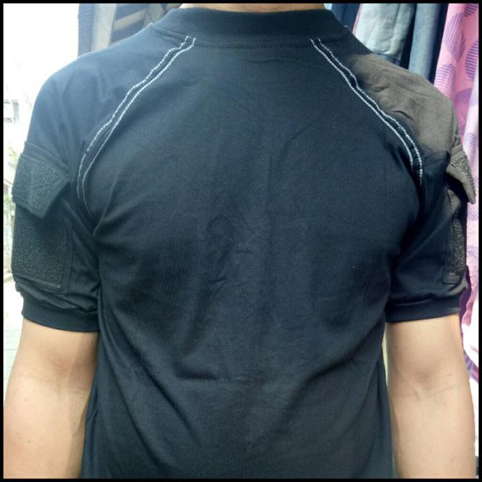 Promo Kaos Tactical Pendek Hitam Polos Bdu Combed