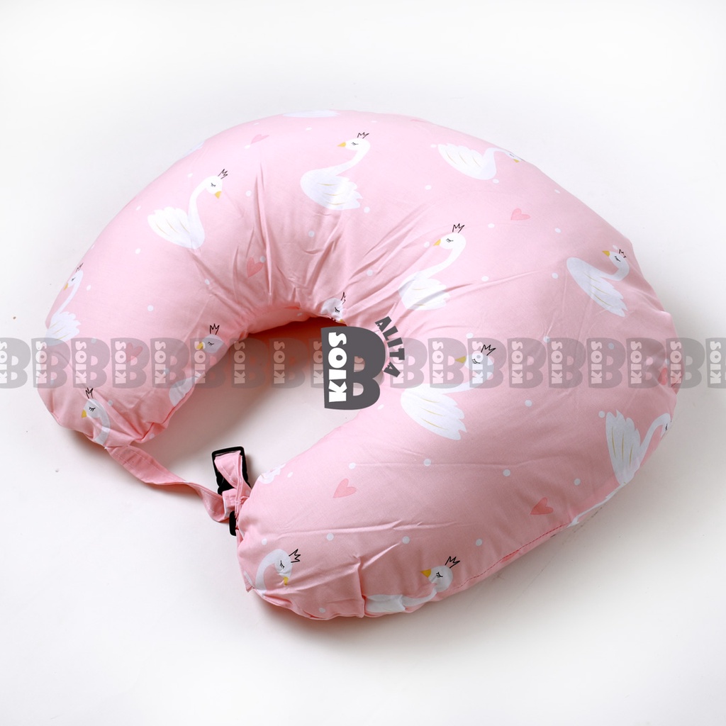 JUMBO BANTAL MENYUSUI BAYI / UKURAN JUMBO BANTAL IBU MENYUSUI ASI / NURSING PILLOW BUSUI BANSU-SWAN PINK