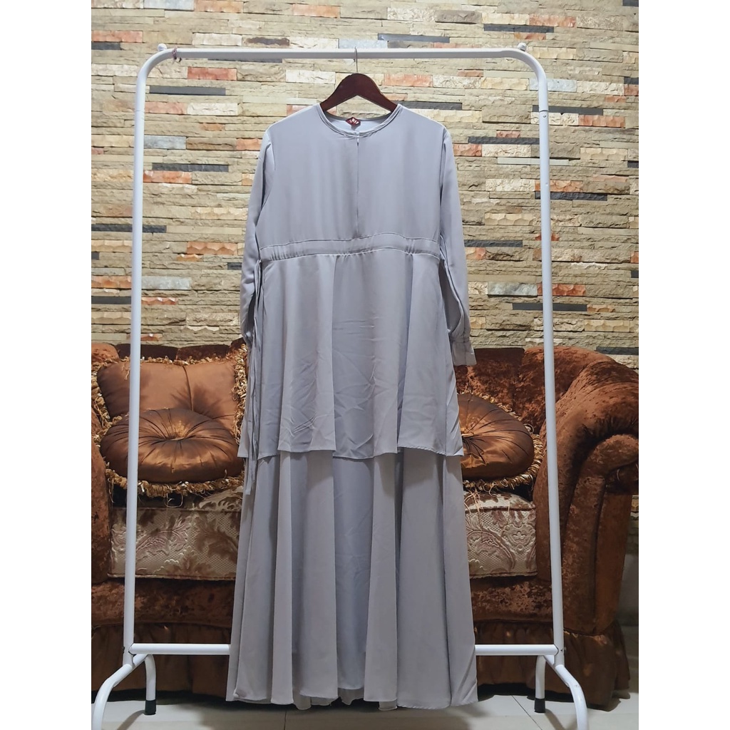 (COD) GAMIS PREMIUM CERUTI BABY DOLL POLOS UMPAK BAWAH ORIGINAL TARIS BUSANA BRAND 100 PART II BAJU 