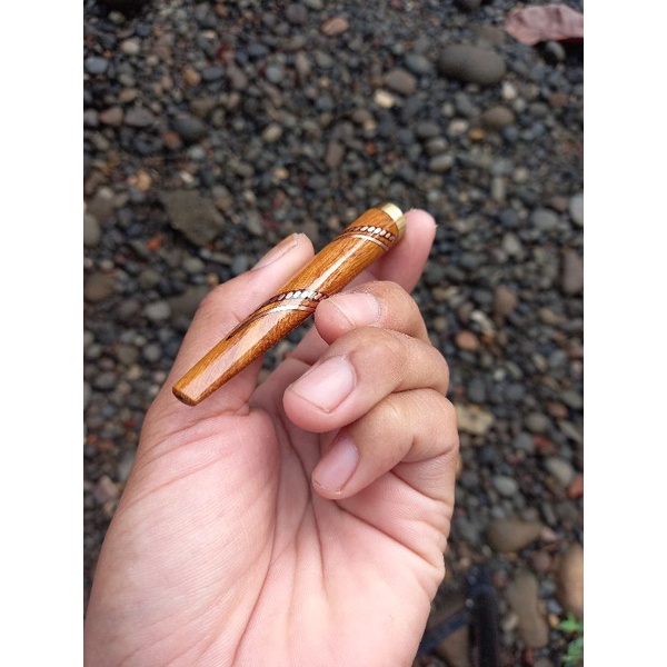 pipa galih kelor emas slim ulir ekor scorpio 7-8 cm