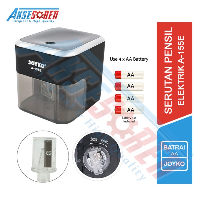 

Rautan Pensil Putar Elektrik Joyko [A-155E] / Serutan Pinsil Putar Joyko / Rautan Putar / Kerokan Pingsil / Pengserut Pensil Putar / Elektric Pencil Sharpener Joyko