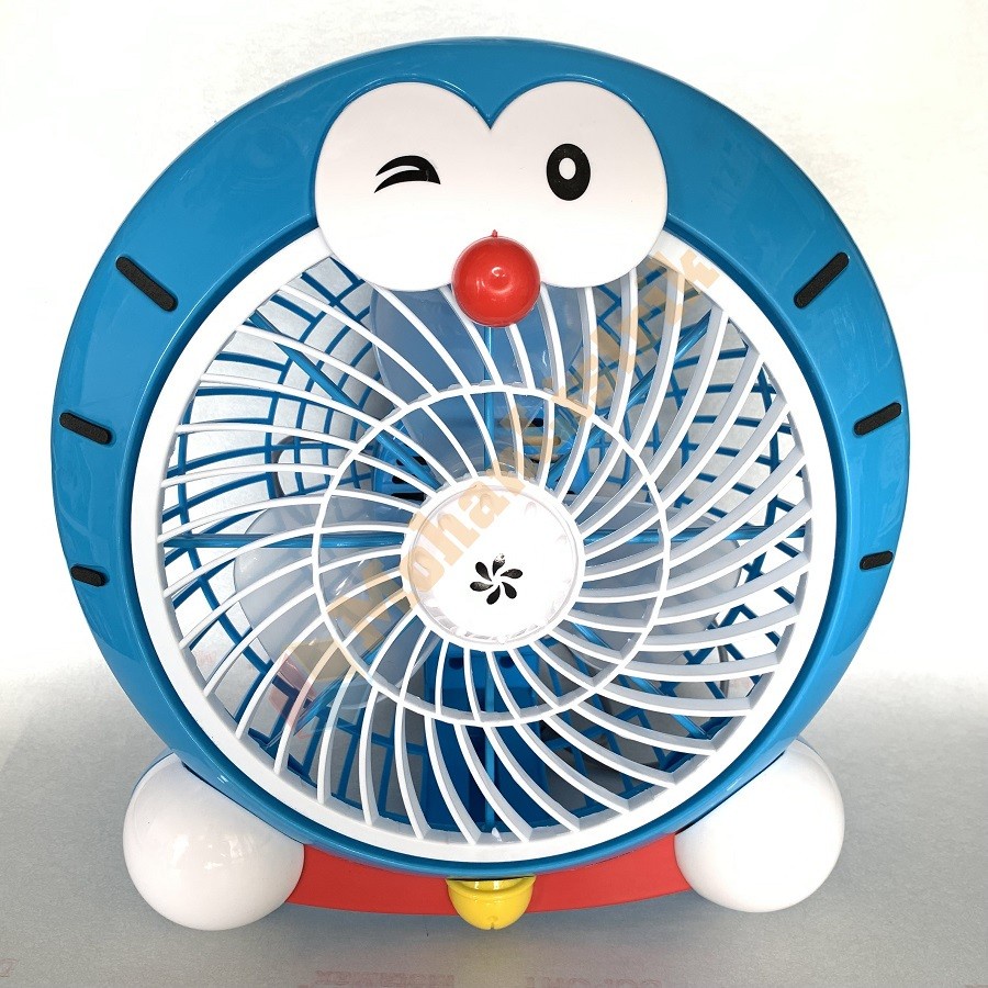 KIPAS ANGIN KARAKTER 10IN 10INCH BOX FAN KIPAS MEJA HELLO KITTY DORAEMON SPIDERMAN IRONMAN PENGUIN DONALD