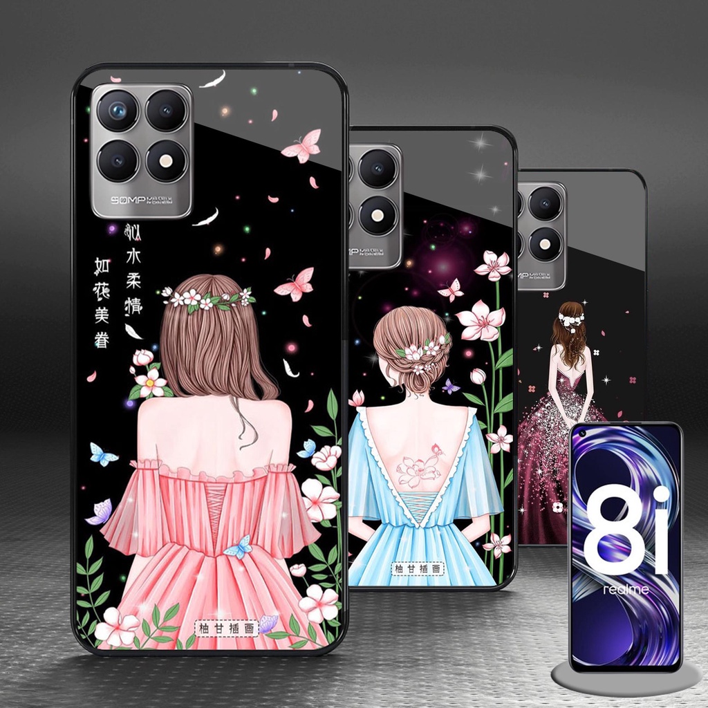 Softcase Kaca Realme 8i - Casing Hp Realme 8i  - Case Hp Realme 8i - Softcase Realme 8i [H04]